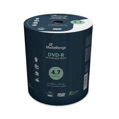 Obrázek MediaRange DVD R 4. 7Gb120 min 16x Speed, Cake 100