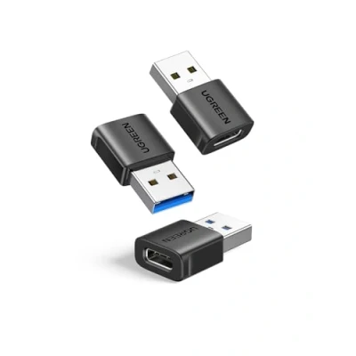Obrázek UGREEN USB C na adaptér (3 kusy), 10Gbps A kompatibilní s iPhone 14/Pro/Max iPad Galaxy S24/S23 série notebooky, sluchátka atd.