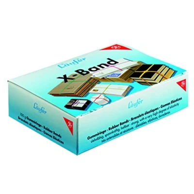 Obrázek Läufer 59103 Rondella x pásek, elastické křížové pásky, gumové pásky 80 11 mm, průměr 50 krabice 100 g, pestrá