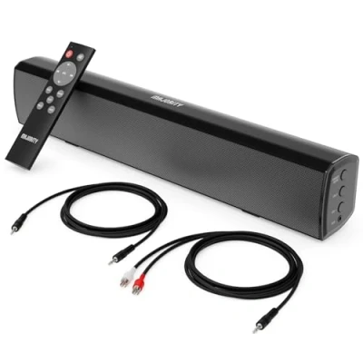 Obrázek MAJORITY soundbar Bowfell pro TV přístroje Bluetooth PC 50W 2.0 Stereo reproduktor televizory 39 cm Mini a dálkové ovládání