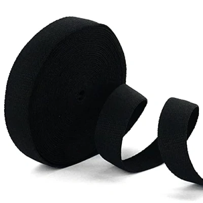 Obrázek Trimit bavlněný popruh hlavu, 10 metrů Role, šířka 40 mm, černá