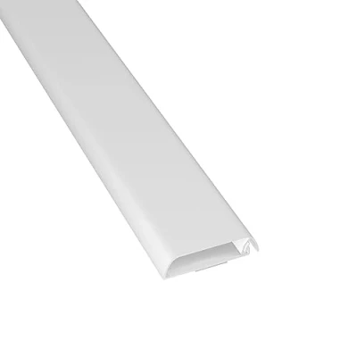 Obrázek D Line Kabelový TV kabel, organizér televizních kabelů, lakovaný a přetíratatelný, samolepicí, jednodílný design se závěsy, 1x 60 mm (š) x 15 (V) 40 cm délka bílá