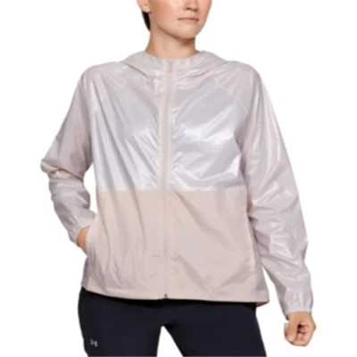 Obrázek Under Armour Damen Oberteil Metallic Woven Fz, Rosa, L, 1349347 675