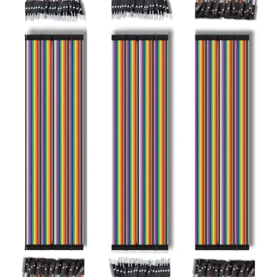 Obrázek AZDelivery Kabel Jumper Wire 3 x 40 ks po 20 cm M2M/ F2M / F2F kompatibilní s Arduino a Raspberry Pi Breadboard včetně e knihy!