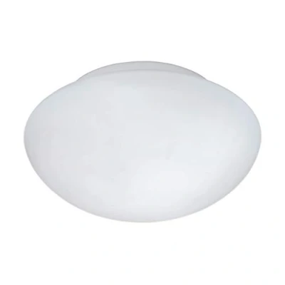 Obrázek EGLO stropní svítidlo Ella, Ø 20 cm, nástěnná lampa s 1 žárovkou, z oceli a skla v bílé, opál matný, do obývacího pokoje, kuchyňská lampa, kanceláře, chodby,
