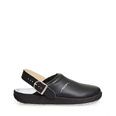 Obrázek Abeba Clog 9252 rubber hladká kůže černá, certifikovaná, 37