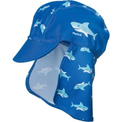 Obrázek Playshoes Koupací čepice pokrývka hlavy Unisex děti, žraloci, 51, Žralok