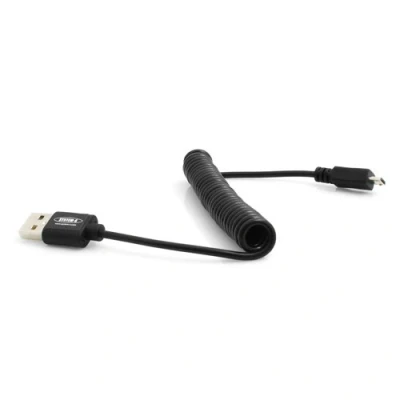 Obrázek System S Micro USB Spirálový kabel datový nabíjecí 10 cm 90