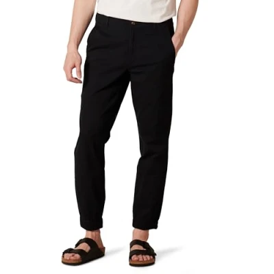 Obrázek Amazon Essentials Pánské tepláky Chino s úzkým střihem, černé, XXL