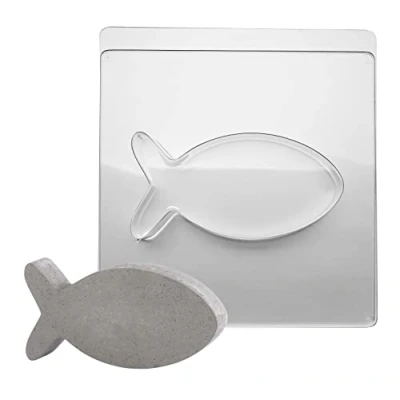 Obrázek Rayher 36081000 licí forma ryba, 19 x 9,8 cm, hloubka 4 materiál PET, k vylévání kreativním betonem, šperkový beton, Raysin, prášek, na beton