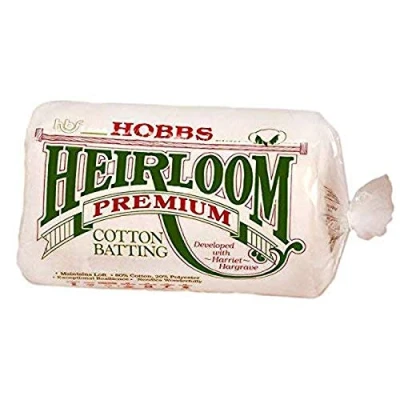 Obrázek Hobbs 90 x 108 Inch Queen Heirloom Premium Cotton Batting, White by