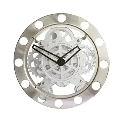 Obrázek Majestic 109271_SL Wanduhr, Aluminium, Silber