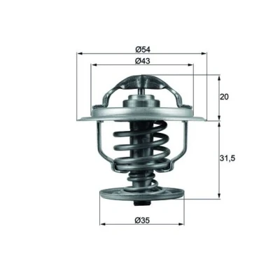 Obrázek Termostat Behr Thermot Tronik TX 109 87D, chladicí kapalina, 0