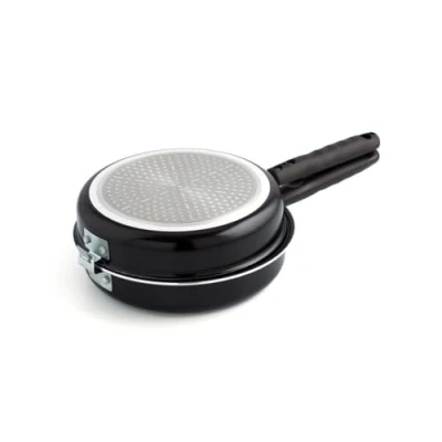 Obrázek Quid Gastro Doppelpfanne, Aluminium geprägt, Schwarz, 40 cm