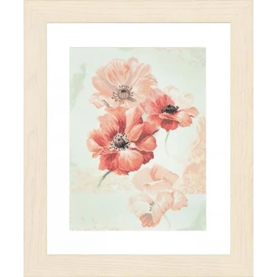 Obrázek LANARTE PN Zählmusterpackung Anemonen Kreuzstichpackung, Baumwolle, Mehrfarbig, 39 x 49 0.3 cm