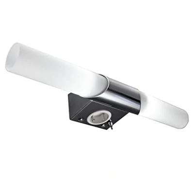 Obrázek LED osvětlení zrcadla B.K. Licht BKL1021, chrom, 5 W, Ø 75 mm, 2 žárovky