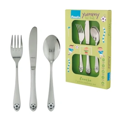 Obrázek Amefa Footie 3 piece children&#039;s cutlery