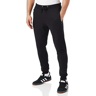 Obrázek FM London Pánské, Slim Fit, kalhoty na jogging Sports Jogger, černá