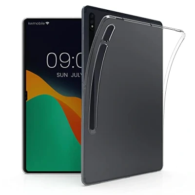 Obrázek kwmobile pouzdro kompatibilní se Samsung Galaxy Tab S8 Plus měkké TPU silikonové průhledné na tablet