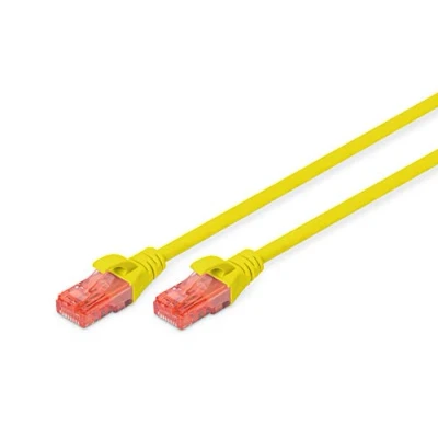 Obrázek DIGITUS LAN Kabel Cat 6 10m RJ45 Netzwerkkabel UTP Ungeschirmt Kompatibel zu 6A &amp; 5e Gelb