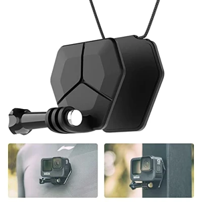 Obrázek SUREWO Magnetic Action Camera Mount for Gopro, Snap Fence Compatible with Gopro Hero 13 12 11 10 9 8 7 6 5 černý, DJI Osmo Pro/4/3, Crosstour/Campark/ASO a More