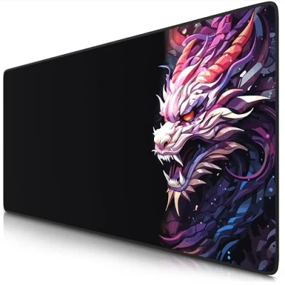Obrázek TITANWOLF XXL Speed Gaming podložka pod myš 900 x 400 mm na stůl Large Size zlepšuje přesnost a rychlost Colour Dragon #2