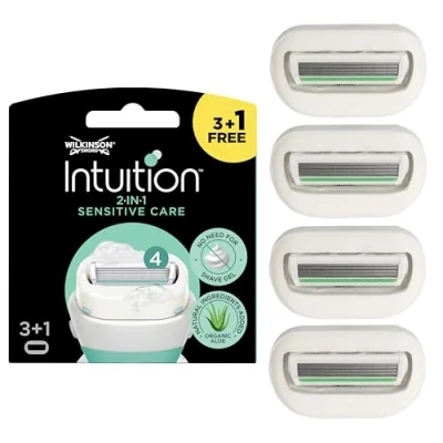 Obrázek Wilkinson Sword Intuition Sensitive Care holicí břity pro ženy, 4 kusy (1 balení)