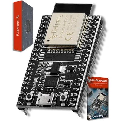 Obrázek AZDelivery ESP32 Dev Kit C V4 NodeMCU WLAN WiFi Development Board kompatibilní s Arduino včetně e knihy! (Nástupce modul V2)