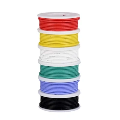 Obrázek Tuofeng 0.13 mm² Electric Wire, Hook Up Wire Kit, Flexible Silicone 10 Metre Spools ib Each Colour, 300 V