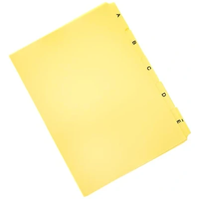 Obrázek Durable Vodicí registr A Z, A5 na šířku, 1 kus, žlutý, 365004