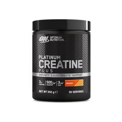 Obrázek Optimum Nutrition Platinum Creatin Plus, příchuť pomeranč, 350 g, 50 porcí