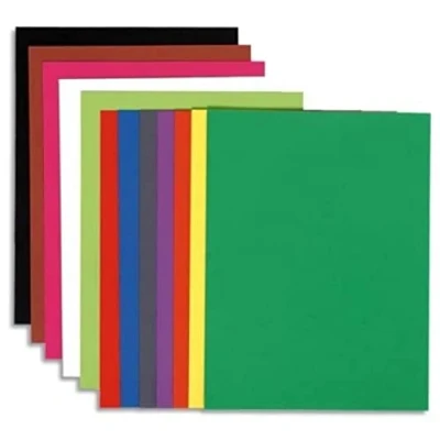 Obrázek Exacompta 150001E 100er Pack Aktendeckel Forever DIN A4 aus flexiblem Recycling Karton farbig sortiert Mappe blauer Engel zertifiziert Einschlagmappe