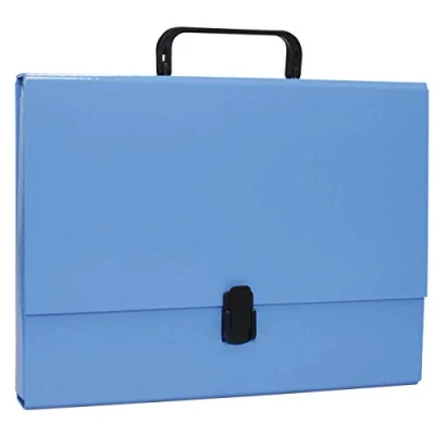 Obrázek OFFICE PRODUCTS 21187811 01 sběratelský box, PP plast s rukojetí a uzávěrem, A4, 5 cm, modrý