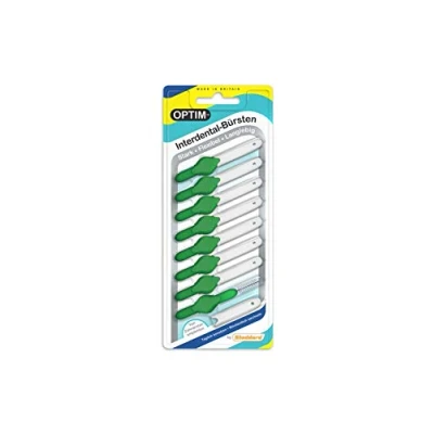 Obrázek OPTIM mezizubní kartáčky balení 8 ks, zelené 0,8 mm velikost 5