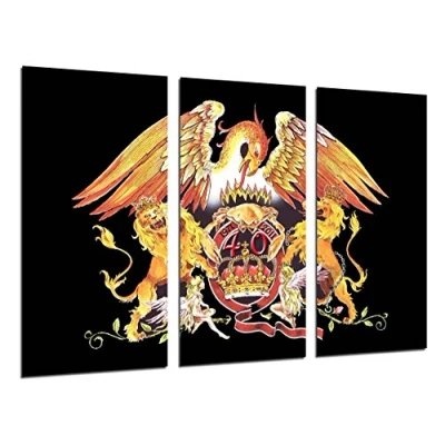 Obrázek Wandbild Queen, Freddie Mercury, Brian May, Rockmusik, 97 x 62 cm, Holzdruck XXL Format Kunstdruck, ref.26463