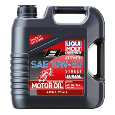 Obrázek LIQUI MOLY Motorbike 4T Synth 10W 50 Street Race 4 L Motocykl 4taktní olej výr. č.: 1686
