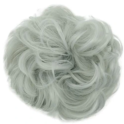 Obrázek CAISHA by PRETTYSHOP Scrunchie příčesek gumička do vlasů drdol zahuštění velká Emilia vlnitá neuspořádaná DM15 cm šedá G33E