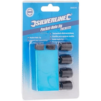 Obrázek Silverline 868549 Pocket Hole Jig 6, 8 a 10 mm