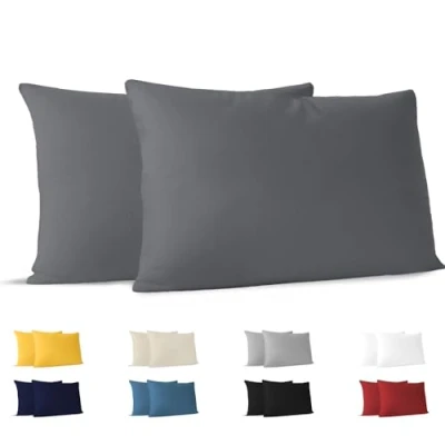 Obrázek Dreamzie povlak na polštář 50 x 80 (sada se 2) 100% žerzejová bavlna 150 g/m2 odolný a hypoalergenní