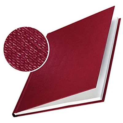 Obrázek Leitz 73920028 Desky na knihy impressBIND, Hard Cover, A4, 10,5 mm, 10 kusů, bordó