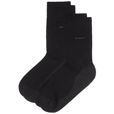 Obrázek Camano Unisex balení 2 ks punčoch s měkkým pasem pro dospělé Ponožky z bavlny, Modrá (04 námořnická modrá)