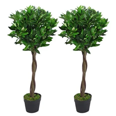 Obrázek Leaf Künstliche Buchsbaumkugeln, Blatt Design, 90 cm, 2 Stück