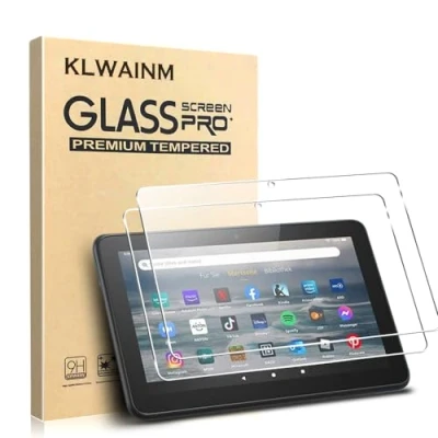 Obrázek KLWAINM [2 kusy 7 palců Kids Tablet 2022 ochranné sklo ochranná fólie ochrana displeje 2. 5D HD 9H tvrdost proti poškrábání bez bublin na displej