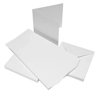 Obrázek Craft UK Card &amp; Envelopes, karton, bílý, 15. 24 x 15, cm