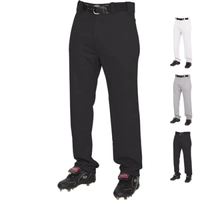 Obrázek Rawlings Halbentspannte Baseballhose in voller Länge, solide und paspelierte Optionen, Erwachsenengrößen, mehrere Farben