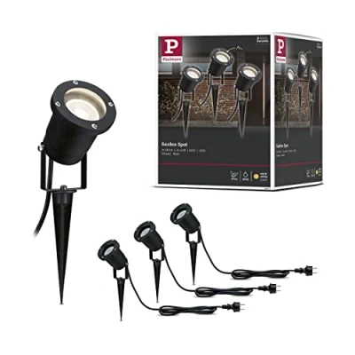Obrázek Paulmann 98897 Special Line LED zahradní reflektor 3dílná sada osvětlení pro rostliny špíz IP65 kulatý 92 mm 3000 K 3 x 3,5 W 230 lm V černý hliník