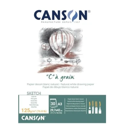 Obrázek Canson 400060607 C a grain Zeichenpapier, A3, naturweiß