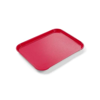 Obrázek HENDI Servírovací podnos, odolný vůči teplotám do 80 C, Fastfood, polypropylen, 265 x 345 mm, červený