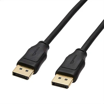 Obrázek Amazon Basics spojovací kabel, DisplayPort na DisplayPort, 1,8 m, černý