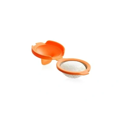 Obrázek Lékué Eier Pochierer, Edelstahl, Orange, 9,3 x 11 7,5 cm